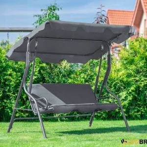 Гойдалка з подушками на 3 особи LEOBRO Relax Grey