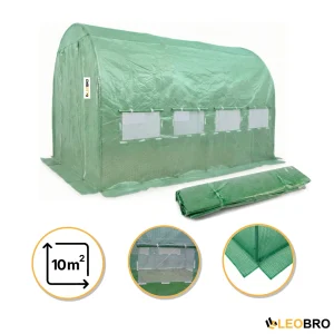 Плівка для теплиці LEOBRO 10м2 армована (LB-GC132-GRN)