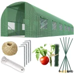 Посилена садова теплиця парник Plonos 18м2 Green 6х3м (4918-В)