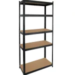 Стелаж LEOBRO Black 150 х 70 х 30 см, 175кг/полиця, 5 полиць (LB-R117)