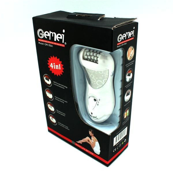 Женский эпилятор бритва Gemei GM-3061 4 в 1 | электробритва пемза CG22 PR4 - Зображення 3