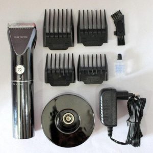 Машинка для стрижки Promotec PM 359 от сети и аккумулятора с подставкой CG21 PR4