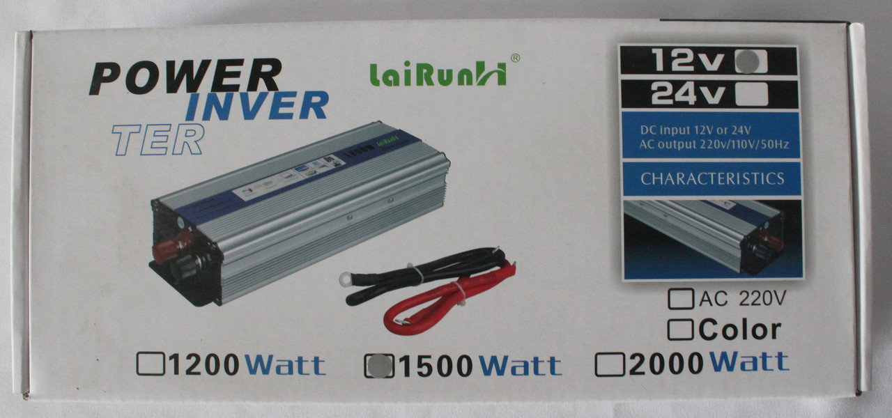 Преобразователь Авто Инвертор 12 V 220 V 1500 W am PR5