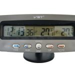 Часы автомобильные с подсветкой и термометром 7045 CG10 PR3