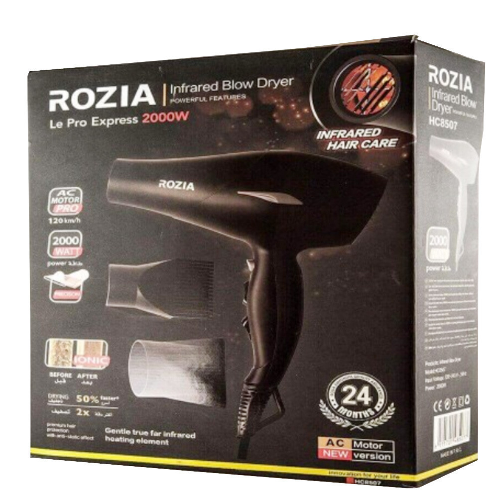 Профессиональный Фен для волос Rozia HC-8507 (S06881) CG23 PR5 - Зображення 3