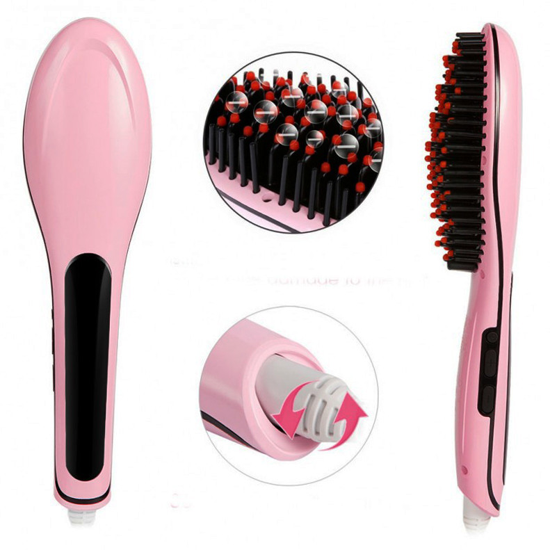 Електрична щітка - випрямляч волосся FAST HAIR STRAIGHTENER HQT-906 з функцією іонізації - Зображення 3