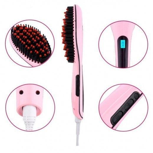 Електрична щітка - випрямляч волосся FAST HAIR STRAIGHTENER HQT-906 з функцією іонізації - Зображення 5