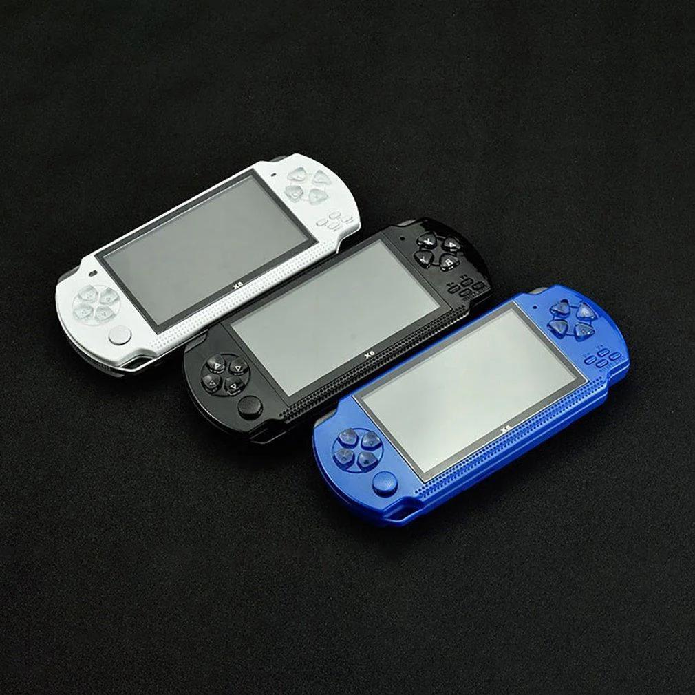 Компактная портативная игровая консоль PSP X6 | Игровая приставка 4.2 дюйма PR5 - Зображення 3