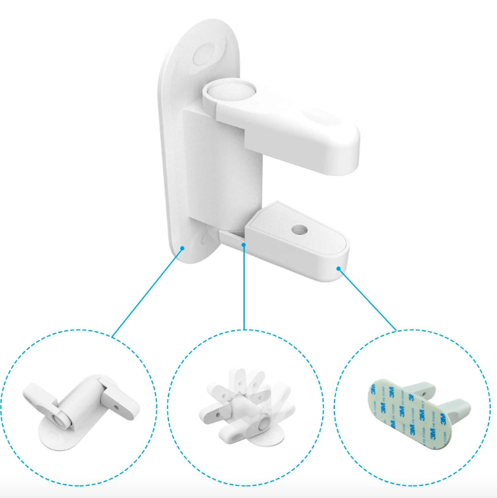 Універсальний дитячий замок – засувка блокатор ручок BingoKid Door Lever Lock ∙ Захист дітей від відкривання дверей та вікон - Зображення 3