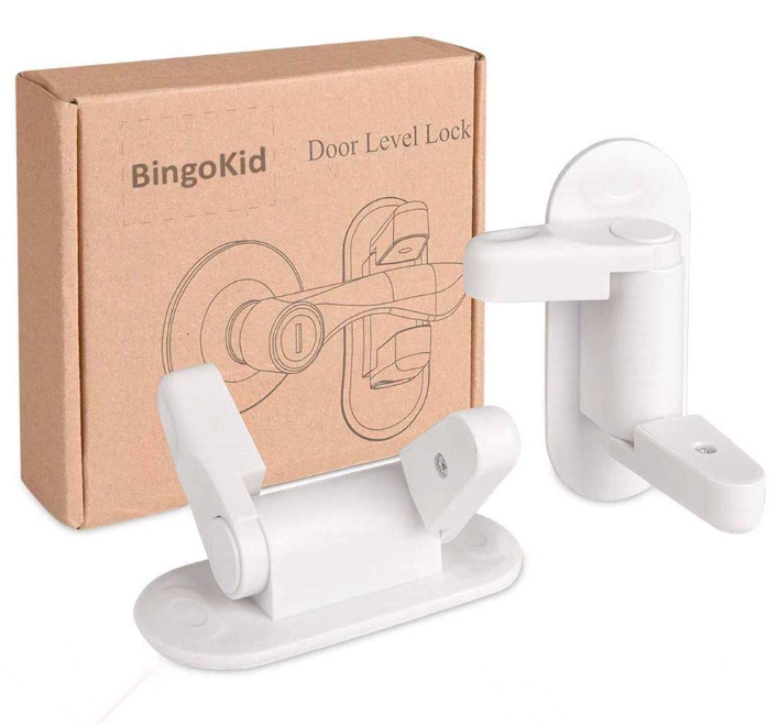 Універсальний дитячий замок – засувка блокатор ручок BingoKid Door Lever Lock ∙ Захист дітей від відкривання дверей та вікон - Зображення 4
