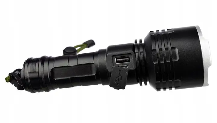 Сверхмощный аккумуляторный фонарь Bailong BL-531-P90 Ударопрочный ручной фонарик - Зображення 3