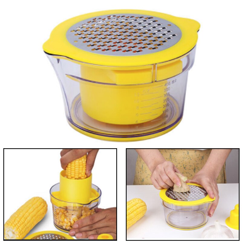Терка з контейнером Corn Stripper з насадкою для очищення качанів кукурудзи - Зображення 5