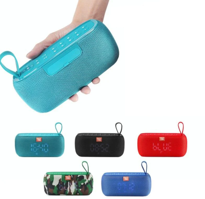 Портативна колонка TG177 Bluetooth з функціями Power Bank, Радіо, Електронного годинника