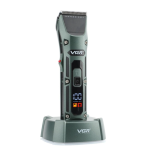 Акумуляторна машинка для стрижки VGR V-696 з насадками та LCD дисплеєм · Бездротовий триммер з зарядною док-станцією · USB зарядка