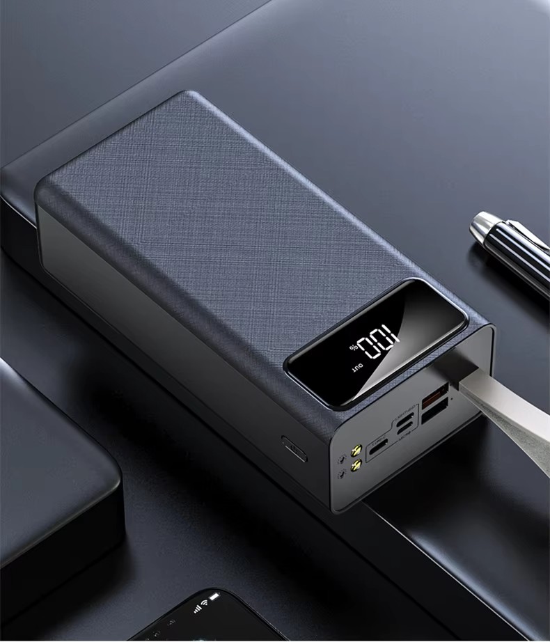 Зовнішній акумулятор K-320 30000 mAh з дисплеєм та ремінцем · Power Bank Повербанк Павербанк - Зображення 2