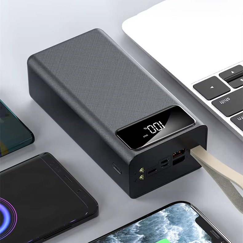 Зовнішній акумулятор K-320 30000 mAh з дисплеєм та ремінцем · Power Bank Повербанк Павербанк - Зображення 4