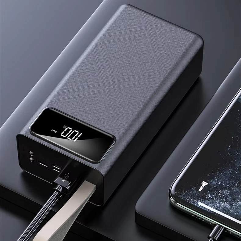 Зовнішній акумулятор K-320 30000 mAh з дисплеєм та ремінцем · Power Bank Повербанк Павербанк - Зображення 3
