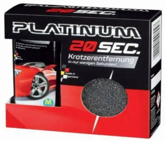 Засіб для видалення подряпин Platinum 20 sec / Паста для полірування автомобіля - Зображення 2