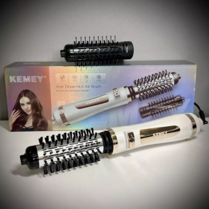 Фен-стайлер Kemey KM-8024 ∙ Щітка з обертанням для сушіння та укладання волосся