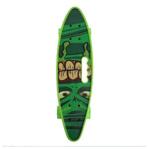 Пенні борд Халк Penny board Hulk Дитяча скейт дошка з підсвіткою колес Fish Skateboards