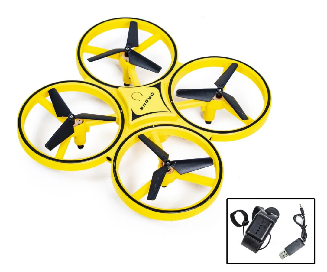 Квадрокоптер Drone 928 с перчаткой управления рукой и датчиками препятствий | Летающий дрон PR4 - Зображення 2