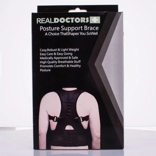 Магнітний ортопедичний корсет для корекції постави Real Doctors Posture Support - Зображення 2