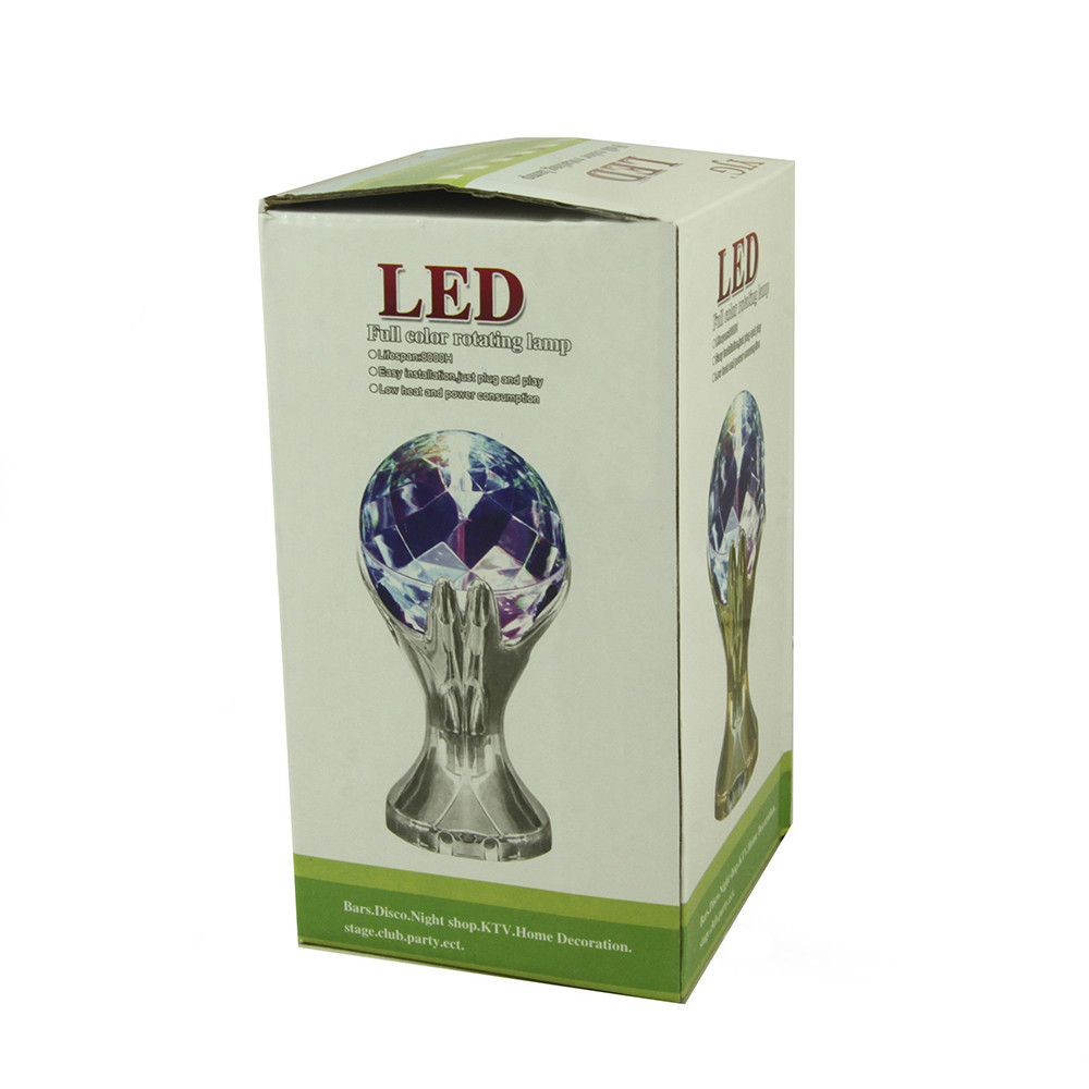 Диско-лампа РУКА LED Full Color Rotating Lamp цветомузыкальная светодиодная лампа (7204) - Зображення 2