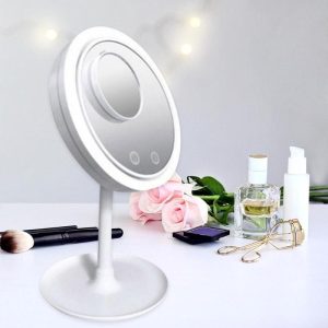 Зеркало Косметическое С LED Подсветкой и Вентилятором Beauty Breeze Mirror