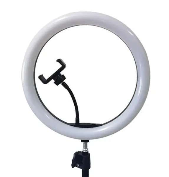 Кольцевая LED лампа SMN-12" + зеркало (30см) | Кольцевой свет | Световая лампа кольцо - Зображення 4