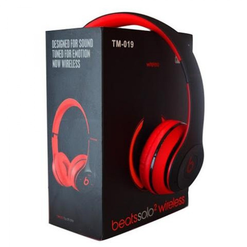 Наушники Beats Solo2 HD Bluetooth Tm-019 с MP3, FM радио, гарнитура (красные) CG08 - Зображення 4