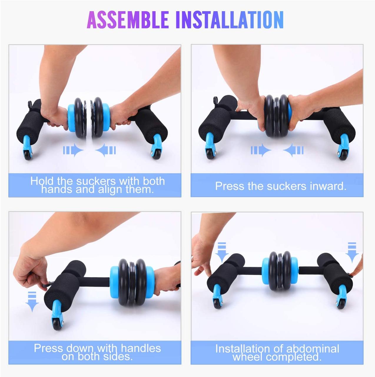 Універсальний тренажер Multifunction Abdominal Wheel Домашній тренажер для всього тіла - Зображення 2