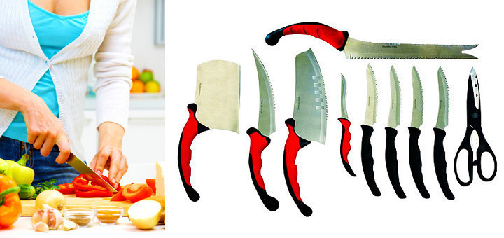 Превосходный набор кухонных ножей Contour Pro Knives (Контр Про) PR4 - Зображення 4