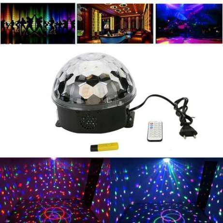 Светодиодный диско-шар LED Magic Ball Bluetooth+MP3 CG07 PR3 - Зображення 4