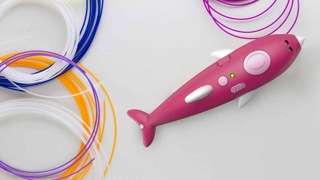 3D Ручка з трафаретами Дельфін Набір для дитячої творчості 3dPen Dolphin 9003 - Зображення 4
