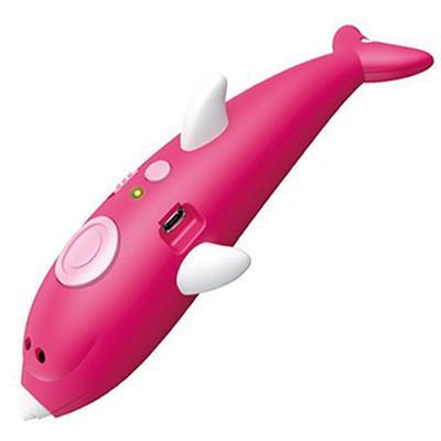 3D Ручка з трафаретами Дельфін Набір для дитячої творчості 3dPen Dolphin 9003 - Зображення 3