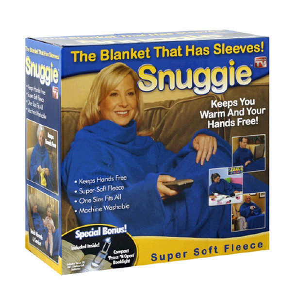 Ковдра-плед з рукавами Snuggie Снаггі | теплий рукоплед | плед-халат PR3 - Зображення 3