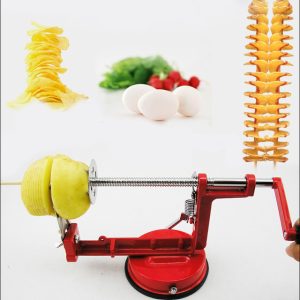 Машинка для спіральної нарізки картоплі Spiral Potato Slicer ∙ Картоплерізка ∙ Овочерізка ∙ Мультирізка спіраллю