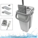 Швабра з відром комплект Scratch Cleaning Mop G3 Middle з автоматичним віджимом і складною ручкою
