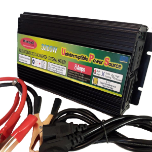 Автомобильный преобразователь напряжения Wimpex 12V-220V 3200W · Инвертор c зарядным от сети 220 8A