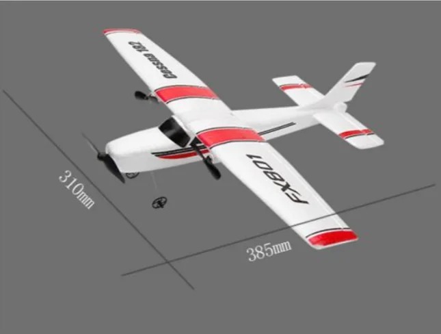 Самолёт Cessna FX 801 с дистанционным управлением · Планер радиоуправляемый USB зарядка - Зображення 4