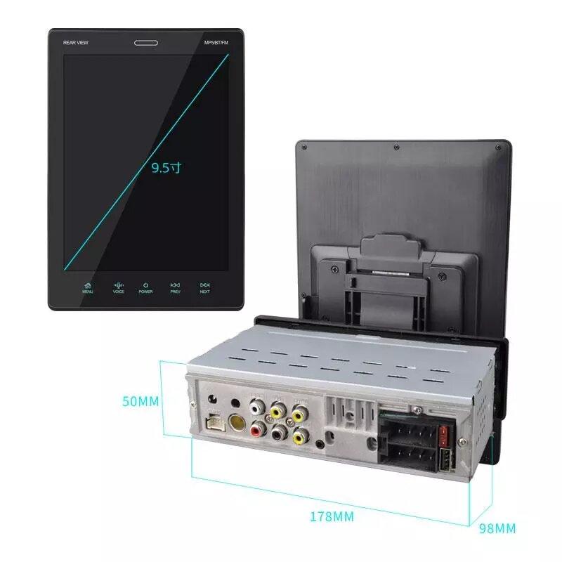 Магнитола PI-1007 1DIN · Bluetooth · GPS-навигация · Экран 9,5 · 4 Ядра · 2Gb · Ram/16 · Android · Wi-Fi · Автомагнитола универсальная Tesla Style - Зображення 5