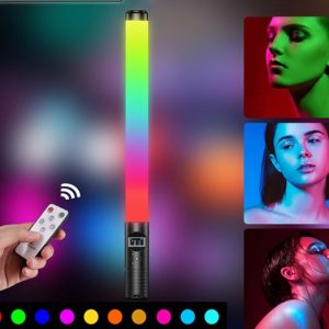 LED Лампа – меч Led Stick RGB для фото и видео ∙ Освещение для съемок ∙ Световые эффекты ∙ Светодиодная осветительная лампа – жезл ∙ Селфи – подсветка для блогеров с пультом