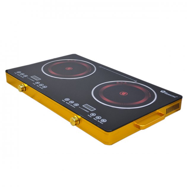 Плита инфракрасная на 2 конфорки Domotec MS-5881 ∙ Электроплита двухконфорочная 3500 Вт ∙ Сенсорное управление - Зображення 2