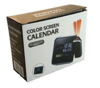 Настільний годинник - метеостанція з проекцією часу на стіну Сolor Screen Calendar DS-8190 ∙ Проекційний годинник з календарем - Зображення 3