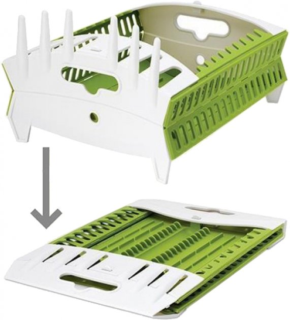 Органайзер – сушарка Collapsible Dish Rack ∙ Складна кухонна підставка для сушіння посуду - Зображення 2