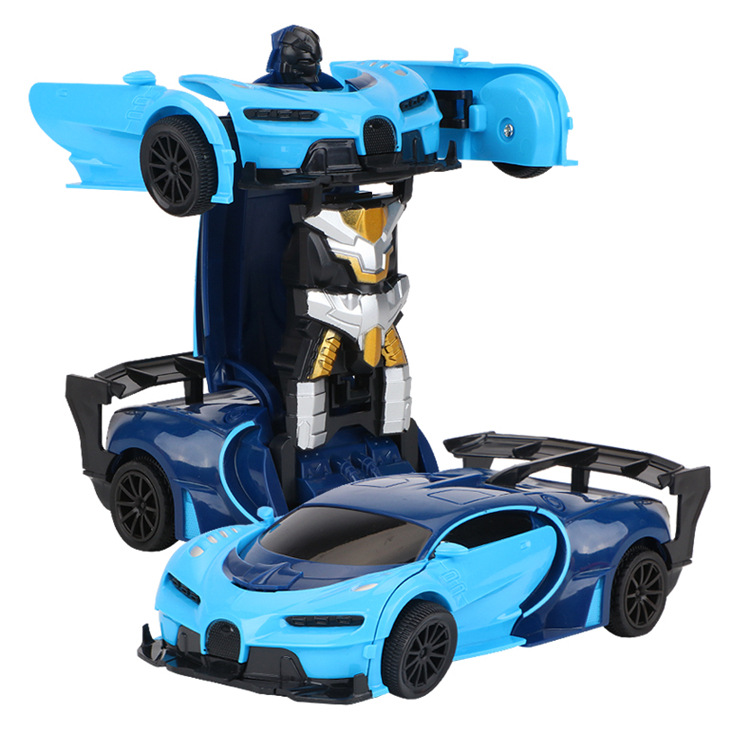 Машинка - трансформер на радіокеруванні Bugatti Robot Car Автобот з пультом - Зображення 2