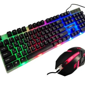Ігровий комплект Геймерська клавіатура з RGB підсвіткою + Миша COMBO GAMER K01