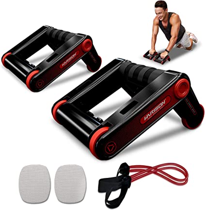 Ролери для фітнесу та спорту Lutino Wheel rollers push up Bars Workout ∙ Упори – ролики для віджимань, зміцнення преса та всього тіла - Зображення 4