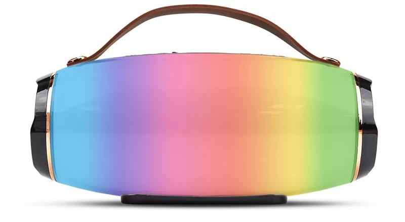 Беспроводная портативная Bluetooth колонка акустическая стереосистема c RGB подсветкой AK-202 - Зображення 2