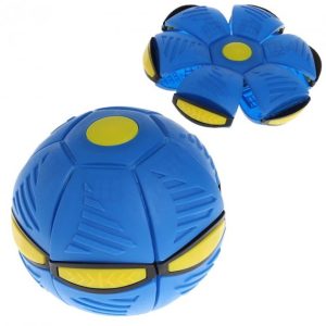 Складаний м'яч-трансформер Flat Ball Disc з LED підвіткою для фрісбі та активних ігор